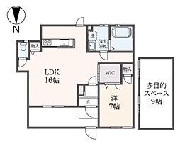 ボンボネーラA 1SLDKの間取図画像