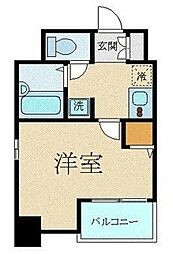 エスコート東大前 6階1Kの間取り