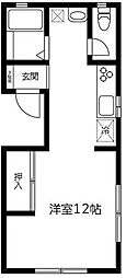 カーサ大塚 ワンルームの間取図画像