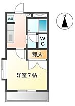 シェラトン 202 ｜ 福岡県久留米市合川町1898-1（賃貸アパート1K・2階・24.84㎡） その2