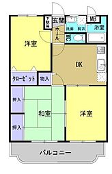 サンフィールド高鍋 3DKの間取図画像