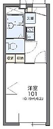 レオパレスナカダ 1Kの間取図画像