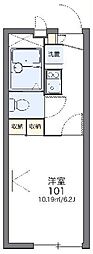 レオパレスコンホート四谷 1Kの間取図画像