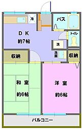 セルティア 2DKの間取図画像