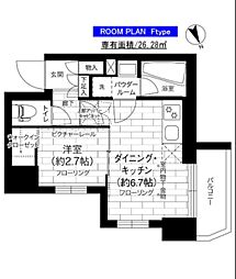 ステージグランデ亀有アジールコート 1DKの間取図画像