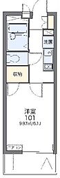 レオパレスガイア 1Kの間取図画像