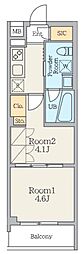 クレストコート南長崎 2Kの間取図画像