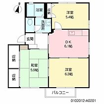 リヴィエールＮ　Ａ棟 A0201 ｜ 福岡県直方市大字頓野3148-1（賃貸アパート3DK・2階・54.81㎡） その2