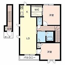 グラン　チェリー 0201 ｜ 滋賀県草津市東草津３丁目6-20（賃貸アパート2LDK・2階・69.93㎡） その2