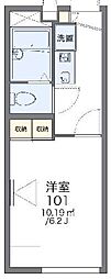 レオパレスヘリオードル 1Kの間取図画像