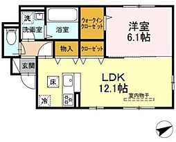 サーフサイド3 1LDKの間取図画像