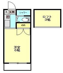 センチュリー21タマアパート 1Kの間取図画像