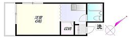 グランヴェル ワンルームの間取図画像