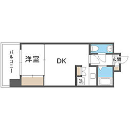 エステート・モアシャトー薬院 1LDKの間取図画像