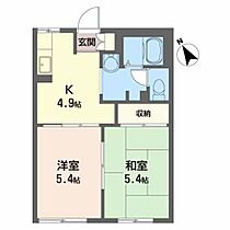 サンビクトワール　Ａ 102 ｜ 岩手県北上市本通り３丁目5-10（賃貸アパート2K・1階・35.00㎡） その2