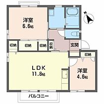 ハイネス五番館 202 ｜ 福島県岩瀬郡鏡石町不時沼3（賃貸アパート2LDK・2階・54.00㎡） その2