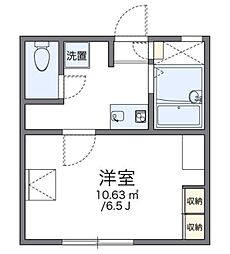レオパレス美好町TRH 2階1Kの間取り