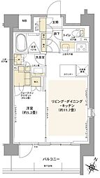 コムレジ赤羽 1LDKの間取図画像