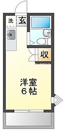 メゾンドサンベール ワンルームの間取図画像