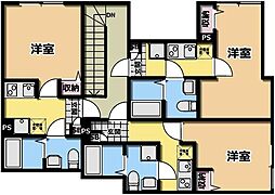 仮)ルーチェ北小金 1Kの間取図画像
