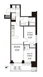 間取図画像 2LDK