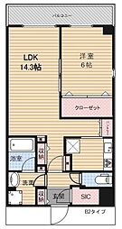 アーバンパーク東日暮里 1LDKの間取図画像