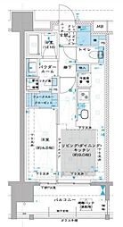 オーパスレジデンス中板橋 10階1LDKの間取り