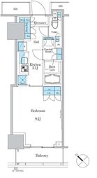 パークアクシス滝野川ラブリーズ 1Kの間取図画像