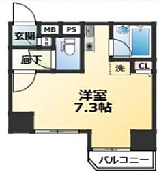 メインステージ本駒込駅前 1Kの間取図画像