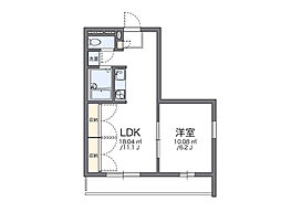 レオパレスゴールドレジデンス751 1LDKの間取図画像