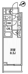 TASUKI RICHESSE KAMATA 1Kの間取図画像
