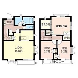 ファミーユ成瀬 1階3SLDKの間取り