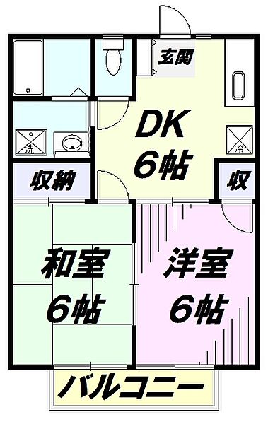 ヴィオレ久米川 ｜東京都東村山市久米川町４丁目(賃貸アパート2DK・2階・39.74㎡)の写真 その1