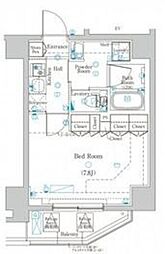 DIPS東十条駅前RESIDENCE 3階1Kの間取り