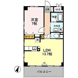 間取図画像 1LDK