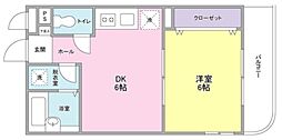 間取図画像 1DK