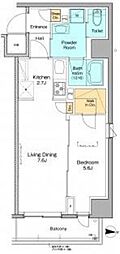プラウドフラット本所吾妻橋 1LDKの間取図画像