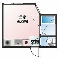 ユナイト根岸プリーチャーズ ワンルームの間取図画像