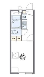 レオパレスエルデン 1Kの間取図画像