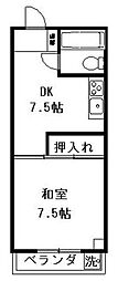 ダイアパレス柿生 1DKの間取図画像