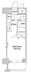 プライムアーバン葛西 1Kの間取図画像
