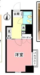 日神パレステージ中村橋 1Kの間取図画像