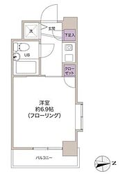 ステラコート横浜南 1Kの間取図画像