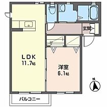 シャーメゾン・モカ 201 ｜ 宮城県栗原市築館字源光15-58（賃貸アパート1LDK・2階・43.01㎡） その2