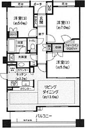 間取図画像 3LDK