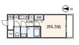 カレッジスクエア柴崎 1Kの間取図画像