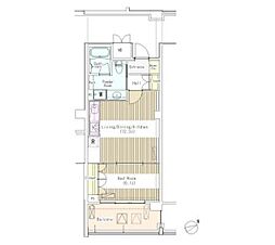 マチュリティ小石川 1LDKの間取図画像