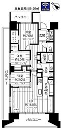 HARUMIFLAGPARKVILLAGEF棟 3LDKの間取図画像