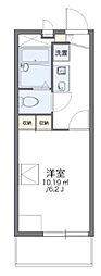 レオパレス友愛 1Kの間取図画像