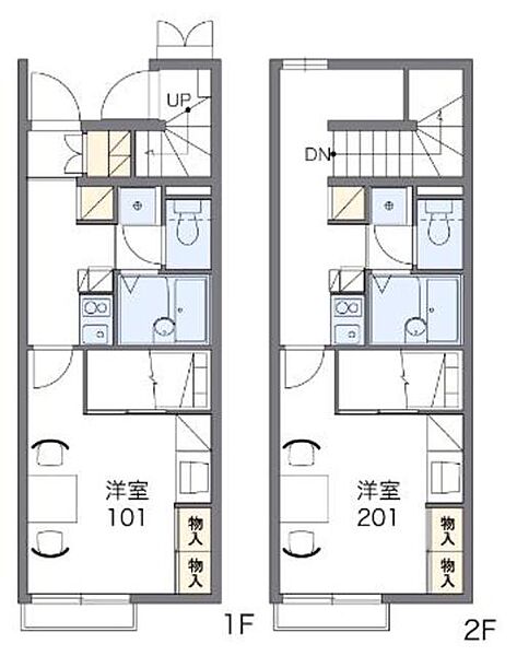 レオパレス純III(29306) 108｜東京都日野市東豊田２丁目(賃貸アパート1K・1階・23.61㎡)の写真 その2